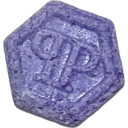 Purple Philipp Plein ecstasy pill (XTC) — Unknown — Madrid, Spain