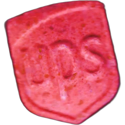 Pink UPS ecstasy pill (XTC) — MDMA 206mg — Barcelona, Spain