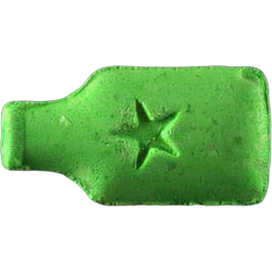 Green Rockstar ecstasy pill (XTC) — MDMA 121mg — Zürich, Switzerland