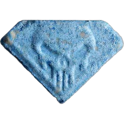 Blue Punisher ecstasy pill (XTC) — MDMA 176mg — Zürich, Switzerland