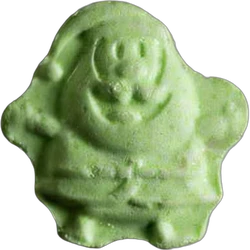 Green SpongeBob ecstasy pill (XTC) — MDMA 140mg — Zürich, Switzerland