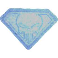 Blue Punisher ecstasy pill (XTC) — MDMA 214mg — Vienna, Austria