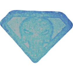 Blue Punisher ecstasy pill (XTC) — Punisher — Vienna, Austria
