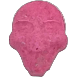 Pink Saw ecstasy pill (XTC) — MDMA 118mg — Madrid, Spain