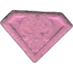Pink Punisher ecstasy pill (XTC) — MDMA 158mg — Barcelona, Spain
