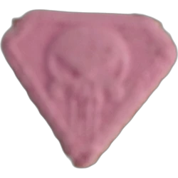 Pink Punisher ecstasy pill (XTC) — MDMA 144mg — Tarragona, Spain