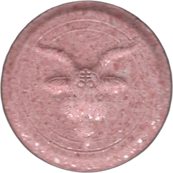 Pink Satan Sinner ecstasy pill (XTC) — MDMA 132mg — Barcelona, Spain