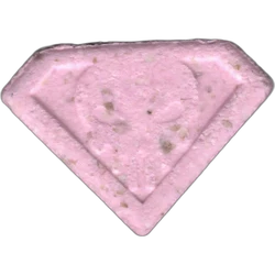 Pink Punisher ecstasy pill (XTC) — MDMA 73mg — Barcelona, Spain