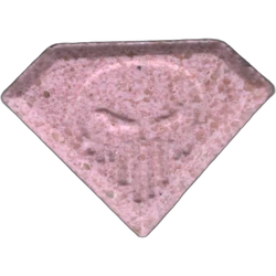 Pink Punisher ecstasy pill (XTC) — MDMA 202mg; Synthesis impurity — Barcelona, Spain
