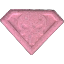 Pink Punisher ecstasy pill (XTC) — MDMA 170mg — Barcelona, Spain