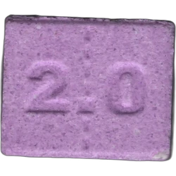Purple Berghain ecstasy pill (XTC) — MDMA 145mg — Barcelona, Spain