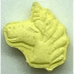 Yellow Unicornio ecstasy pill (XTC) — MDMA 109mg — Madrid, Spain