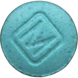 Blue 30 pill — MDMA 34mg — Barcelona, Spain