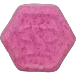 Pink Philipp Plein ecstasy pill (XTC) — MDMA 125mg — Madrid, Spain