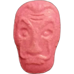 Pink La Casa de Papel ecstasy pill (XTC) — MDMA 117mg — Jaén, Spain