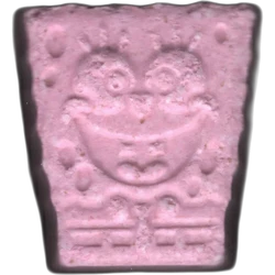 Pink Bob Esponja ecstasy pill (XTC) — Unknown — Barcelona, Spain