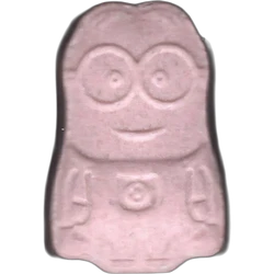 Pink Minion ecstasy pill (XTC) — MDMA 96mg — Madrid, Spain