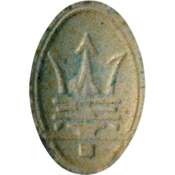 Yellow Maserati ecstasy pill (XTC) — MDMA 121mg — Vienna, Austria