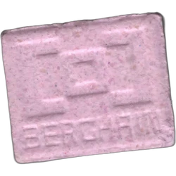 Pink Berghain ecstasy pill (XTC) — MDMA 182mg — Barcelona, Spain