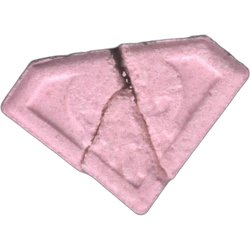 Pink Punisher ecstasy pill (XTC) — MDMA 173mg — Barcelona, Spain