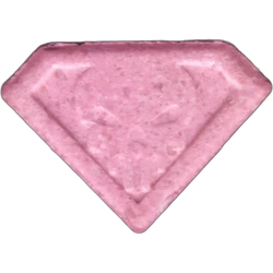 Pink Punisher ecstasy pill (XTC) — MDMA 206mg — Barcelona, Spain