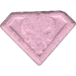 Pink Punisher ecstasy pill (XTC) — MDMA 145mg — Barcelona, Spain