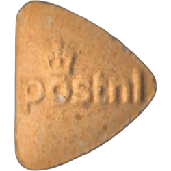 Orange Triangulo ecstasy pill (XTC) — MDMA 225mg — Madrid, Spain