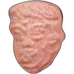 Orange Trump ecstasy pill (XTC) — MDMA 217mg — Madrid, Spain