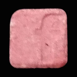 Pink Facebook ecstasy pill (XTC) — Caffeine; Fenetilamina; Dimethylpentylone — Málaga, Spain