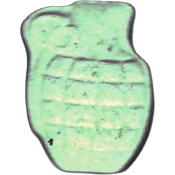 Yellow Granade ecstasy pill (XTC) — MDMA 250mg — Barcelona, Spain