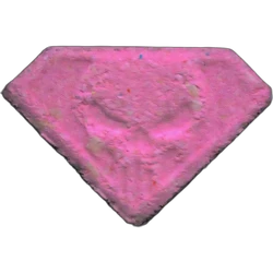 Pink Punisher ecstasy pill (XTC) — MDMA 91mg — Madrid, Spain