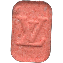 Orange Louis Vuitton ecstasy pill (XTC) — MDMA 144mg — Barcelona, Spain