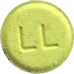 Yellow LL pill — 2C-B — Madrid, Spain