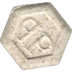 Yellow Philipp Plein ecstasy pill (XTC) — MDMA 107mg — Barcelona, Spain