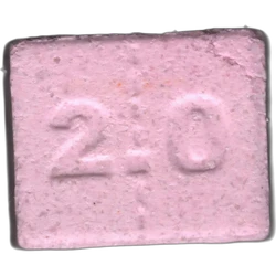 Pink Berghain ecstasy pill (XTC) — MDMA 211mg — Barcelona, Spain
