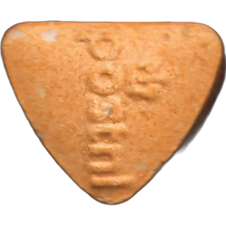 Orange Postnl ecstasy pill (XTC) — MDMA 154mg — Madrid, Spain