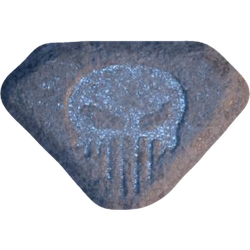 Grey Punisher ecstasy pill (XTC) — MDMA 193mg — Vienna, Austria