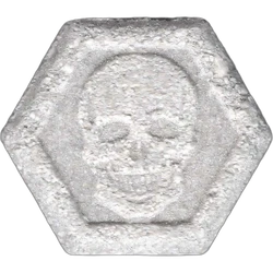 Grey Philipp Plein ecstasy pill (XTC) — MDMA 211mg — Madrid, Spain