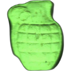Yellow Granade ecstasy pill (XTC) — MDMA 187mg — Barcelona, Spain