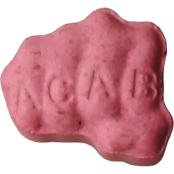 Pink Acab ecstasy pill (XTC) — MDMA 182mg — Tarragona, Spain