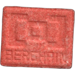 Orange Berghain ecstasy pill (XTC) — MDMA 239mg — Barcelona, Spain
