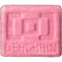 Pink Berghain ecstasy pill (XTC) — MDMA — Madrid, Spain