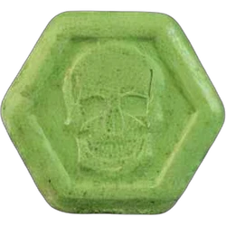 Green Philipp Plein ecstasy pill (XTC) — MDMA 182mg — Zürich, Switzerland