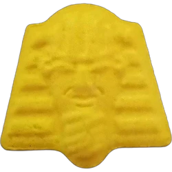 Yellow Pharaoh ecstasy pill (XTC) — MDMA 89mg — Huelva, Spain