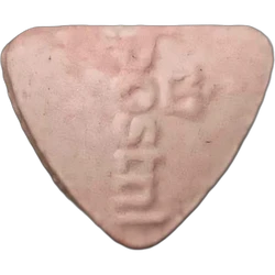 Pink Postnl ecstasy pill (XTC) — MDMA — Ciudad Real, Spain