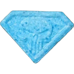 Blue Punisher ecstasy pill (XTC) — MDMA; Caffeine — Granada, Spain