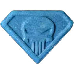 Blue Punisher ecstasy pill (XTC) — MDMA 187mg — Basel, Switzerland