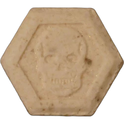 White Philipp Plein ecstasy pill (XTC) — MDMA 184mg — Berlin, Germany