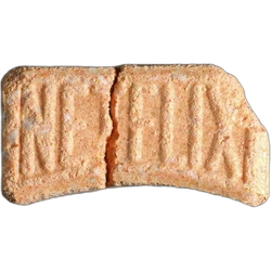 Brown Xanax pill — MDMA 150mg; Synthesis impurity — Biel, Switzerland
