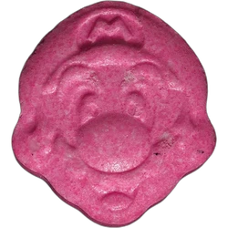 Pink Super Mario ecstasy pill (XTC) — MDMA 162mg — Basel, Switzerland